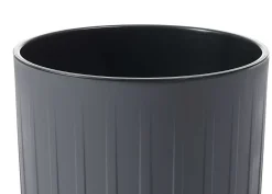 Donica Stripped Wysoka ECO recykling antracytowa 30xh51cm * HowHomely Outlet