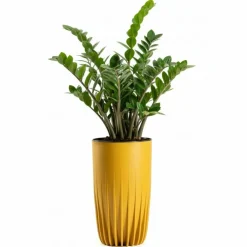 Donica Stripped Wysoka musztardowa 25,3xh42 cm * HowHomely Hot
