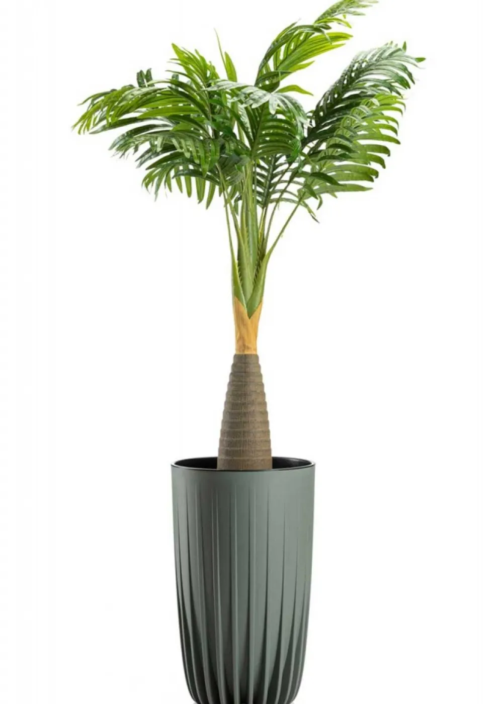 Donica Stripped Wysoka recykling szarozielona 25xh42 cm * HowHomely New