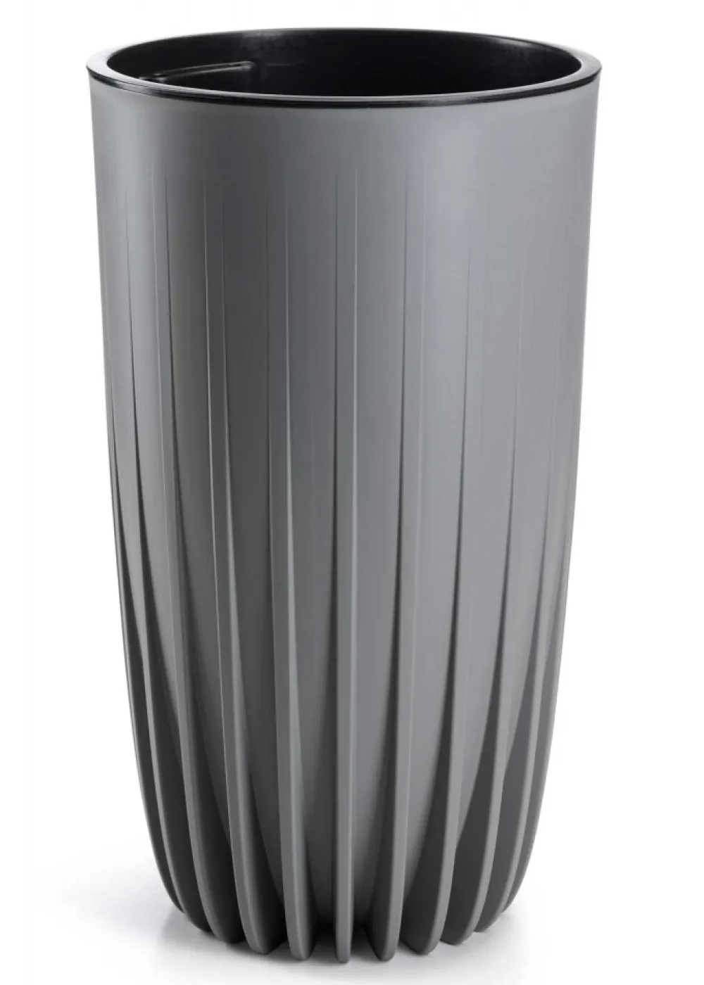 Donica Stripped Wysoka szara 30xh51 cm * HowHomely Best