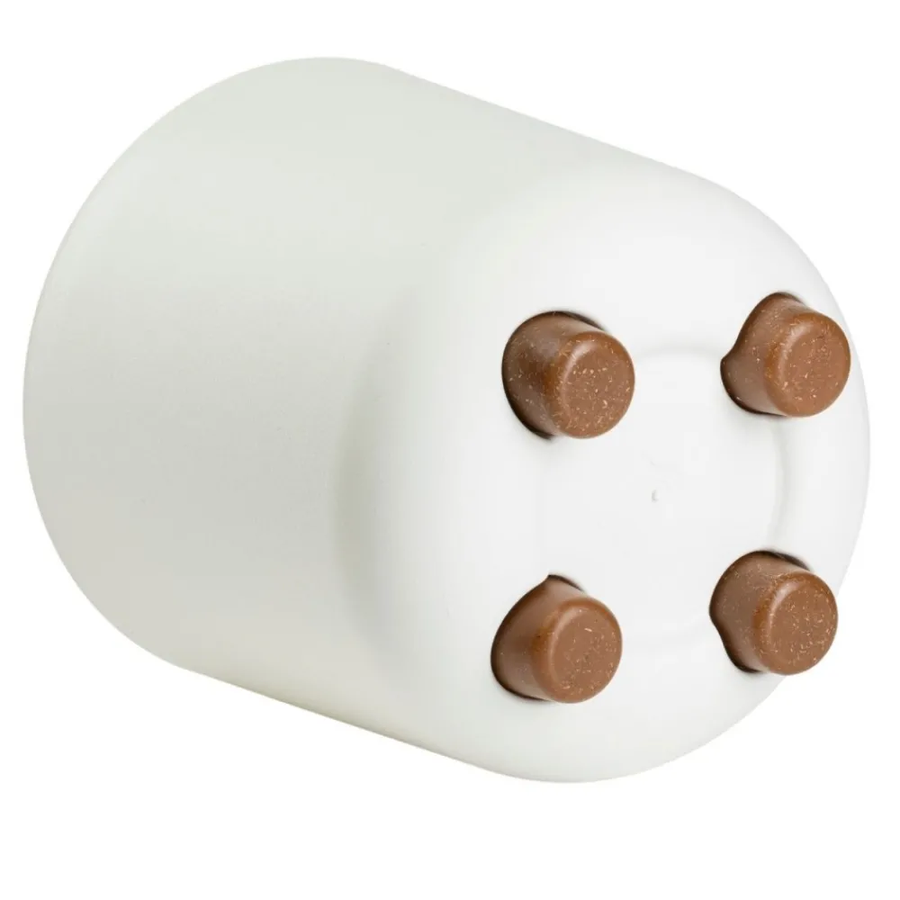 Donica TERRA na nóżkach recykling kremowa h21x19,3 cm * HowHomely Outlet