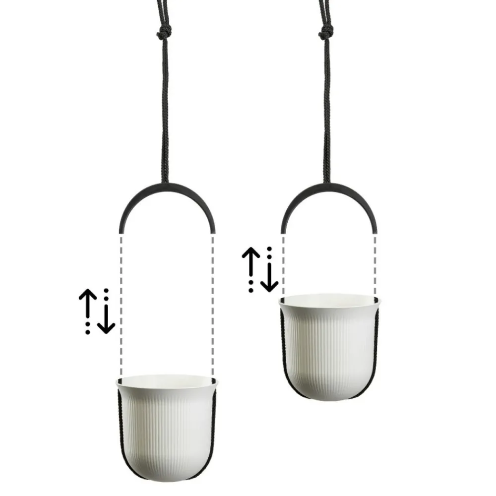Donica wisząca AERA HANG recykling kremowa 17,9 cm * HowHomely Sale