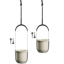 Donica wisząca AERA HANG recykling beż 17,9 cm * HowHomely Discount