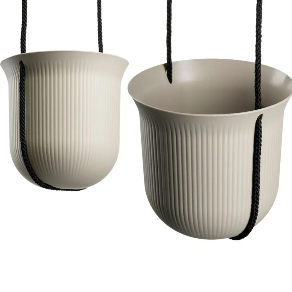 Donica wisząca AERA HANG recykling beż 17,9 cm * HowHomely Discount