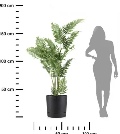Donica z podstawką Azalea recykling czarny beton 35 cm * HowHomely Discount