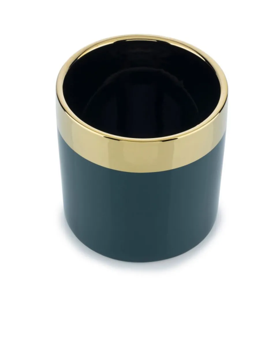 Doniczka Cindy Green Gold 11 cm zielona