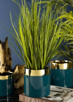 Doniczka Cindy Green Gold 11 cm zielona
