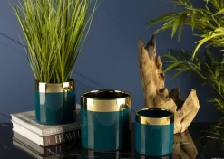 Doniczka Cindy Green Gold 11 cm zielona
