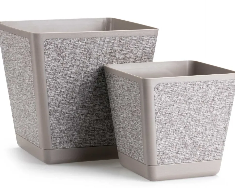 Doniczka Pilea Texelle taupe h18x18 cm