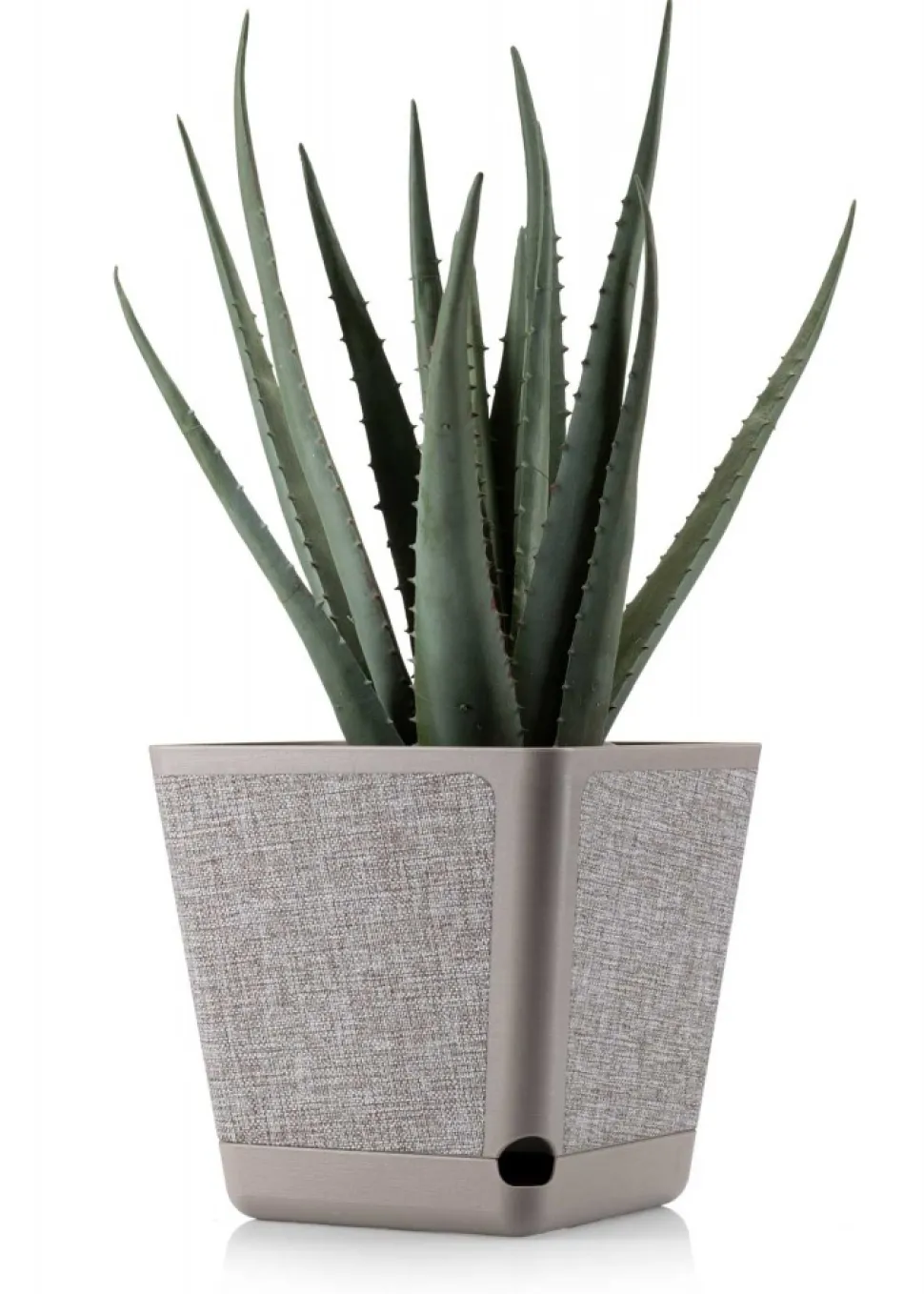 Doniczka Pilea Texelle taupe h18x18 cm