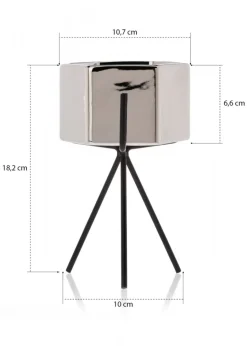 Doniczka Sashi Silver 18,5 cm