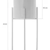 Doniczka Florri White 22 cm * HowHomely Outlet