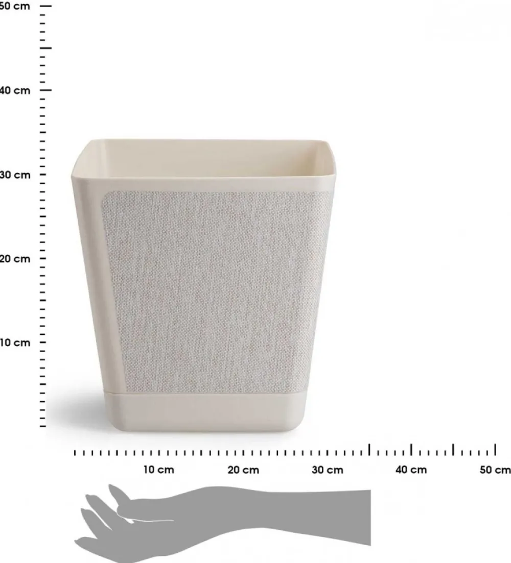 Doniczka Pilea Texelle kremowy h30x30 cm * HowHomely Best
