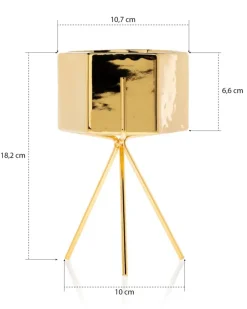 Doniczka Sashi Gold 18,5 cm * HowHomely Online