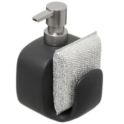 Dozownik na płyn z gąbką Black 400 ml