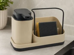 Dozownik na płyn 300 ml z organizerem Neo beż * 5five Simply Smart Discount