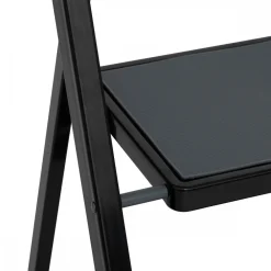 Drabinka 2-stopniowa metalowa czarna z poręczą * 5five Simply Smart Sale