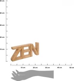 Drewniana dekoracja Zen
