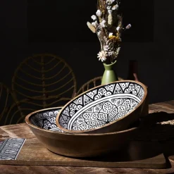 Drewniana misa Marrakesh 28 cm * HowHomely Online
