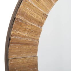 Drewniane lustro ścienne Jazlyn 83 cm