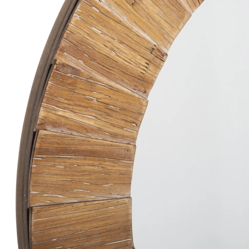 Drewniane lustro ścienne Jazlyn 83 cm