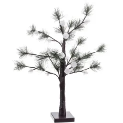 Drzewko świąteczne 24 kule świecące 60 cm