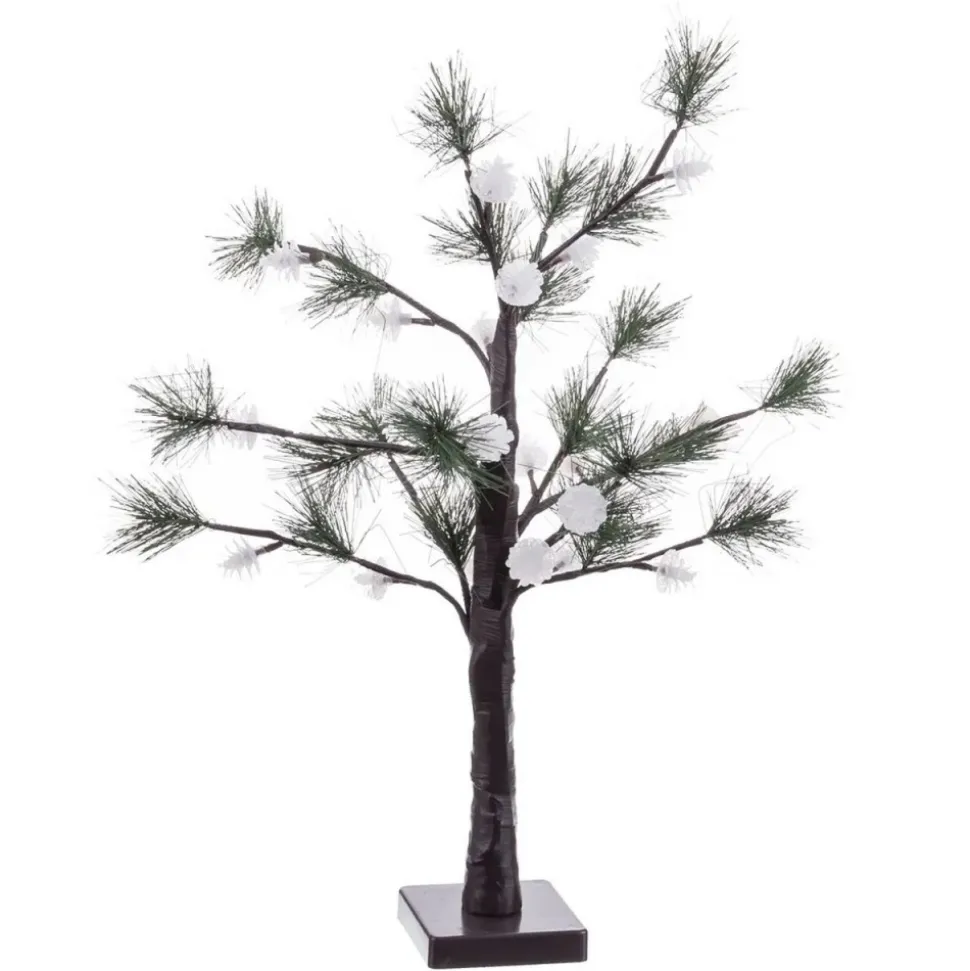 Drzewko świąteczne 24 kule świecące 60 cm