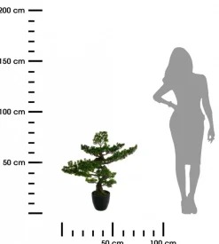 Drzewko bonsai w czarnej doniczce 80 cm * Atmosphera Online