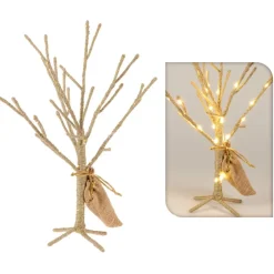 Drzewko świąteczne złote 30 led 40 cm * H&S Decoration