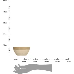 Duża miska z ceramiki Kate 720 ml beżowa