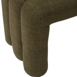 Duża pufa tapicerowana Sisco zieleń khaki * Atmosphera Hot