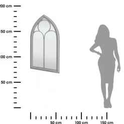 Duże lustro ścienne w stylu gotyckim 61 x H112 cm