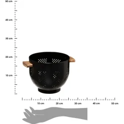 Durszlak ze stali 4,5 l Modern czarny