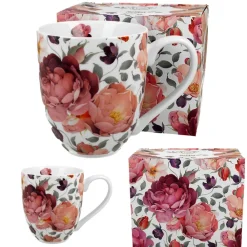 Duży kubek XXL Spring Roses White 1l * Duo New
