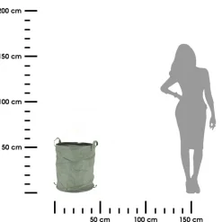 Duży składany worek ogrodowy na liście h64 cm * Esschert Design Best