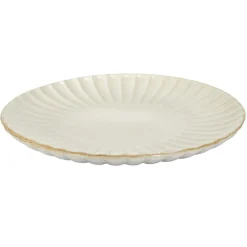 Duży talerz Eden 32 cm krem * HowHomely Sale