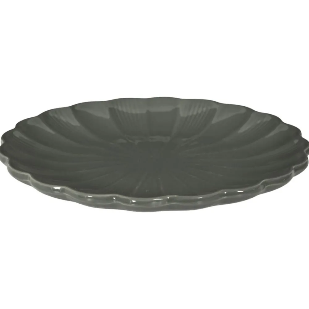 Duży talerz obiadowy Eden 27 cm szary * HowHomely Outlet