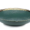Dwa talerze głębokie Kati Green Gold 26 * HowHomely