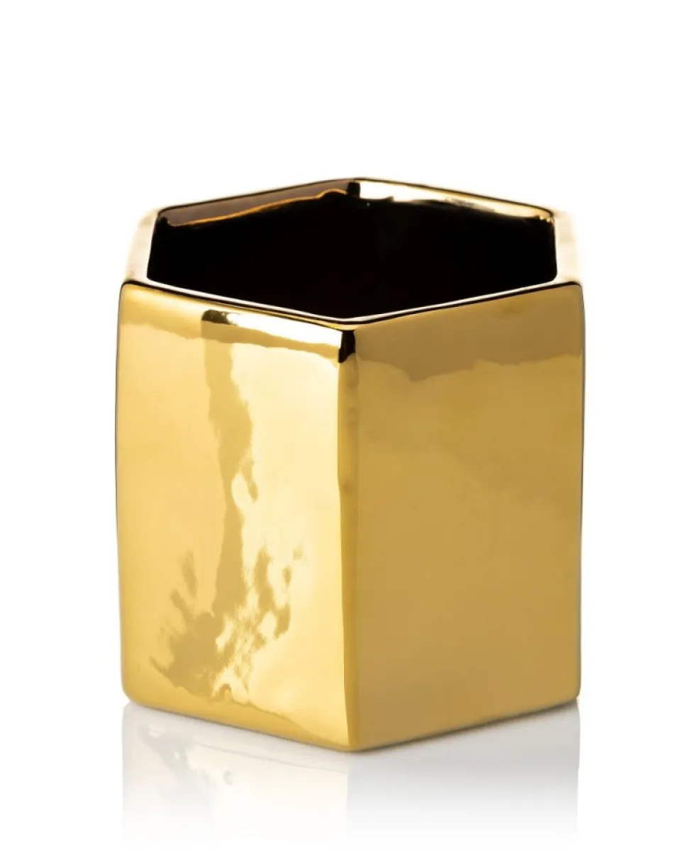 Dwie doniczki Mia Gold 12 cm