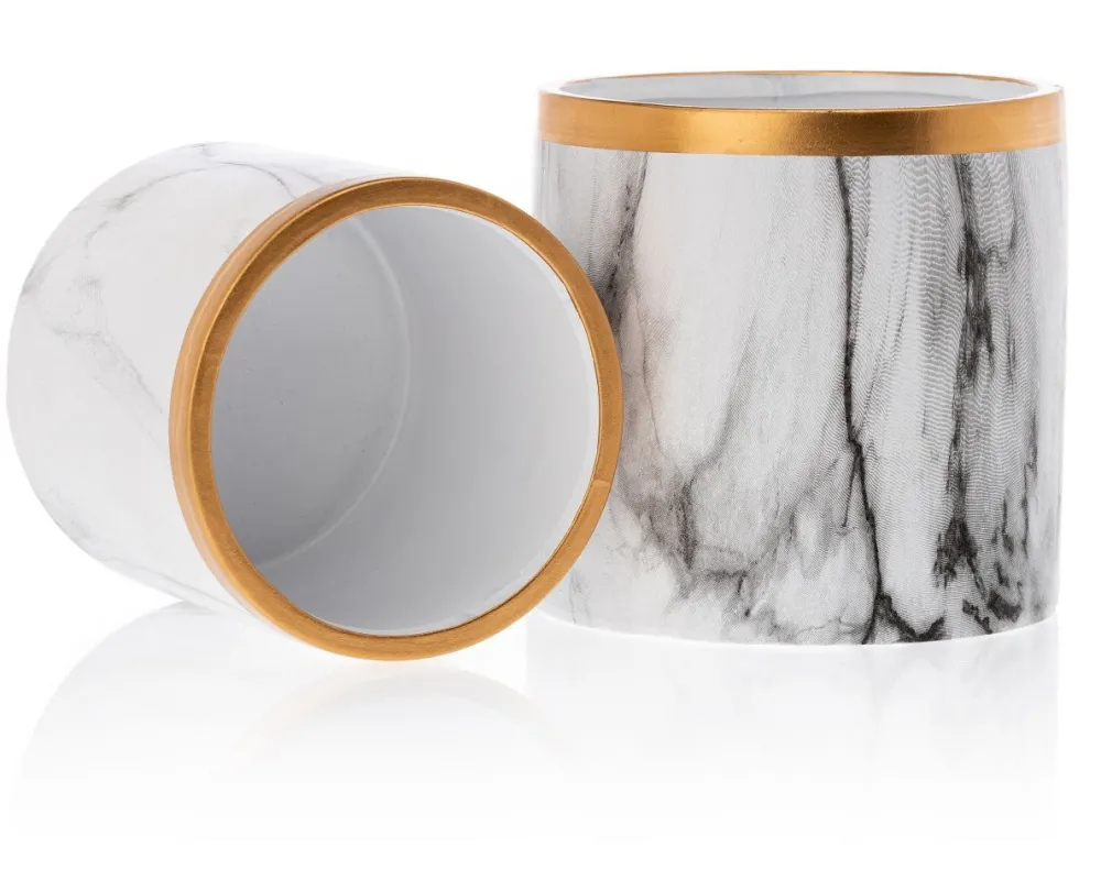 Dwie doniczki Sona Marbling 13 cm * HowHomely Discount