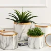Dwie doniczki Sona Marbling 11 i 13 cm * HowHomely Online