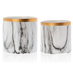 Dwie doniczki Sona Marbling 11 i 13 cm * HowHomely Online