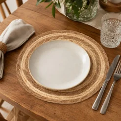 Dwukolorowa podkładka na stół boho 35 cm * KINVARA Best