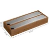 Dyspenser do folii bambusowy ciemny 35x13xh5,5 cm