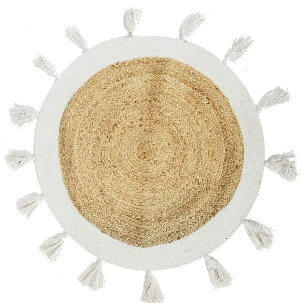 Dywan jutowy z frędzlami TASSA boho 80 cm
