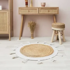 Dywan jutowy z frędzlami TASSA boho 80 cm