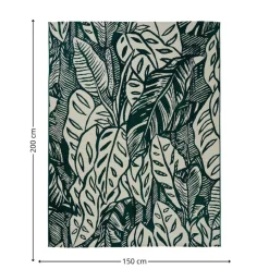 Dywan zewnętrzny 150 x 200 cm monstera Kepa