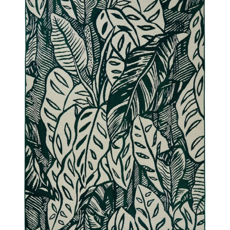 Dywan zewnętrzny 150 x 200 cm monstera Kepa