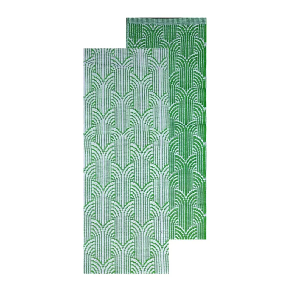 Dywan zewnętrzny dwustronny zielony 68x125cm