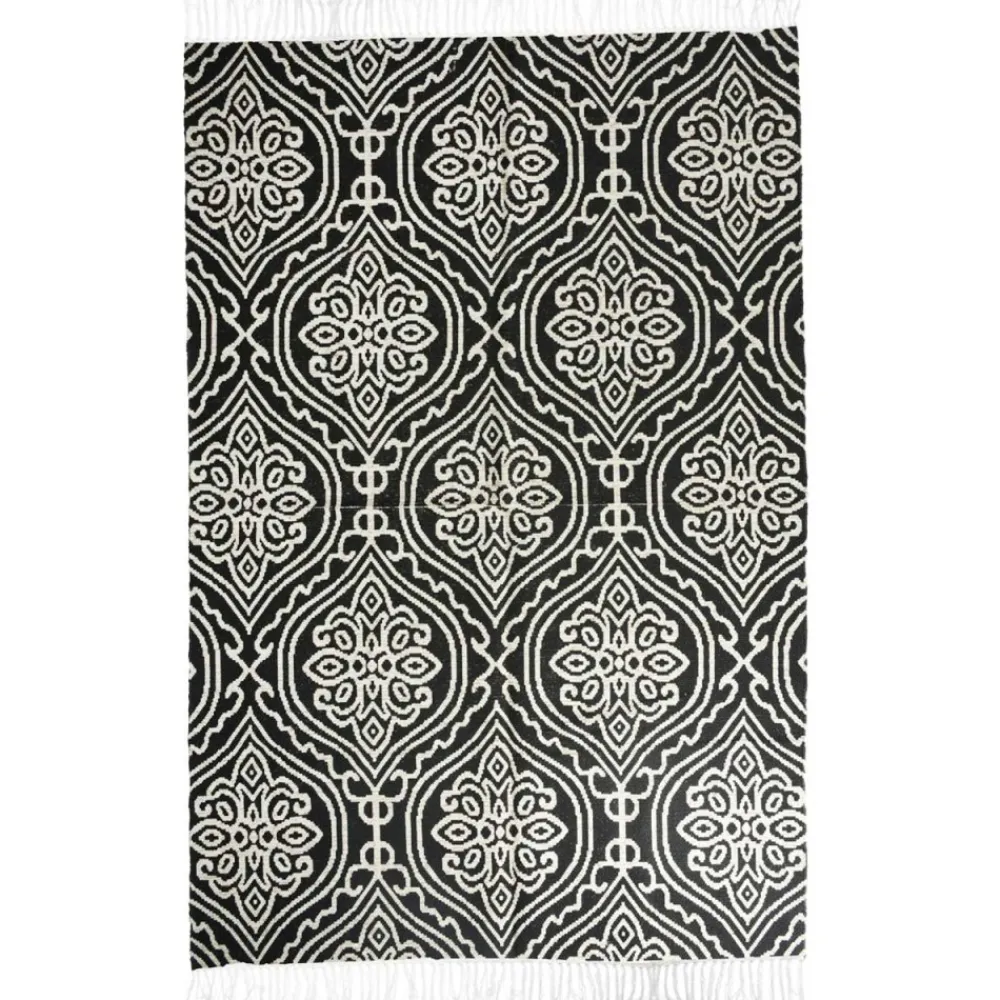 Dywan bawełniany do salonu z frędzlami 120 x180 cm * H&S Decoration Discount